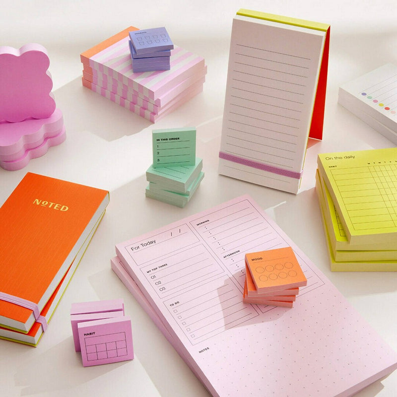 Noted by Post-it Mini List Notes, Purple & White Sticky Notes
