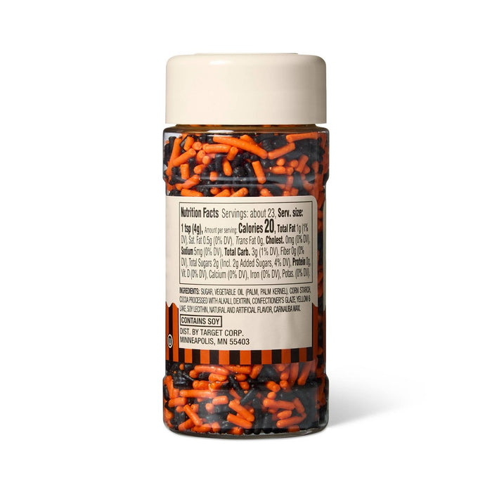Halloween Orange & Black Sprinkles - 3oz - Favorite Day