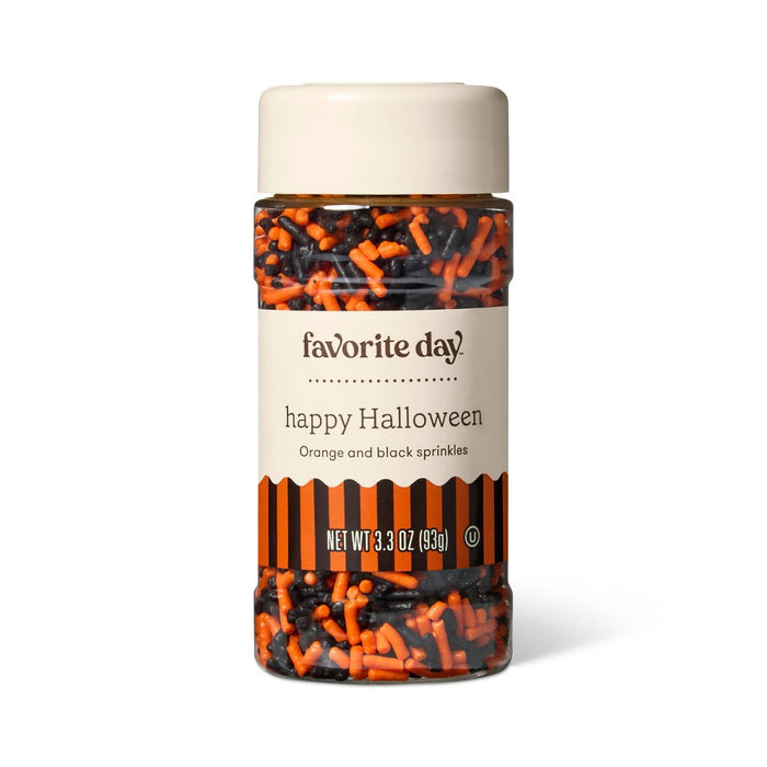 Halloween Orange & Black Sprinkles - 3oz - Favorite Day