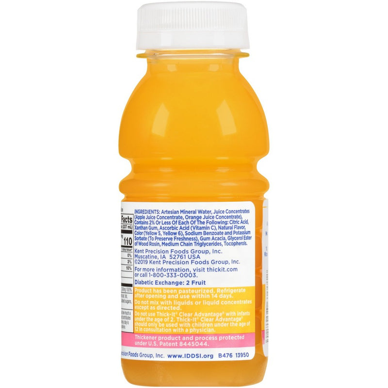 Thick-It Clear Advantage Thickened Beverage Orange 8 oz Bottle