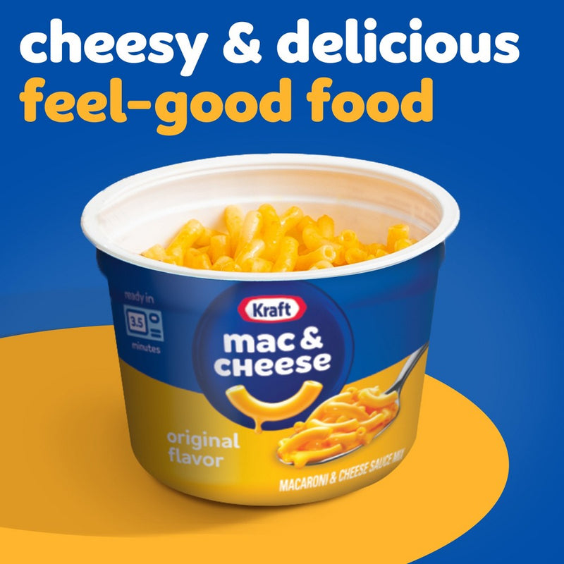 Kraft Original Mac and Cheese Cups Easy Microwavable Dinner- 8.2oz/4ct