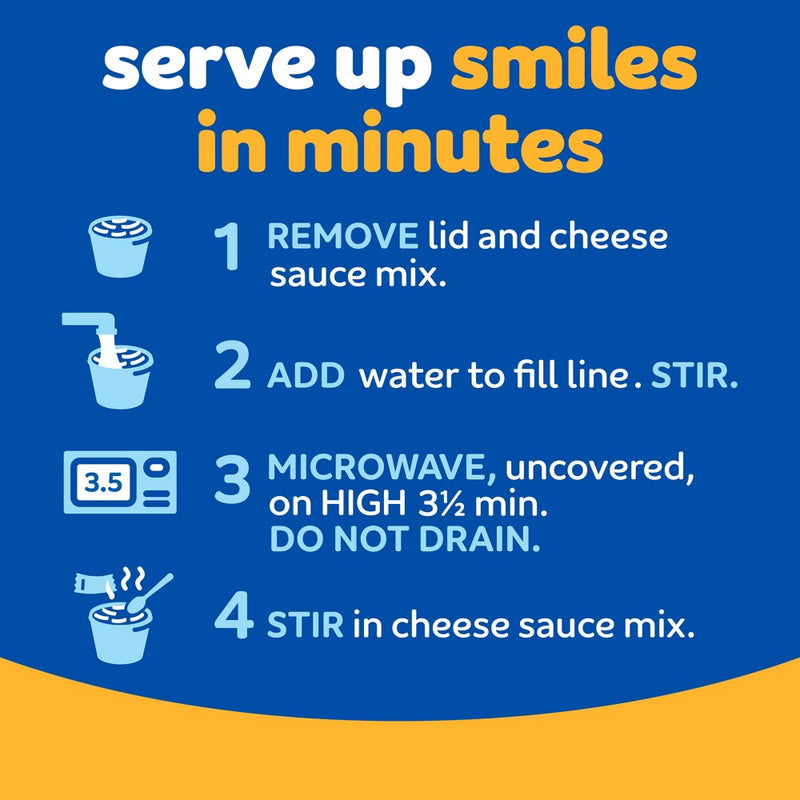 Kraft Original Mac and Cheese Cups Easy Microwavable Dinner- 8.2oz/4ct