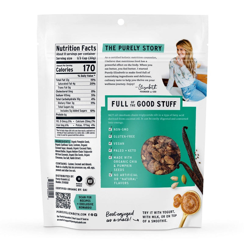 Purely Elizabeth Grain-Free Vanilla Almond Butter Granola - 8oz