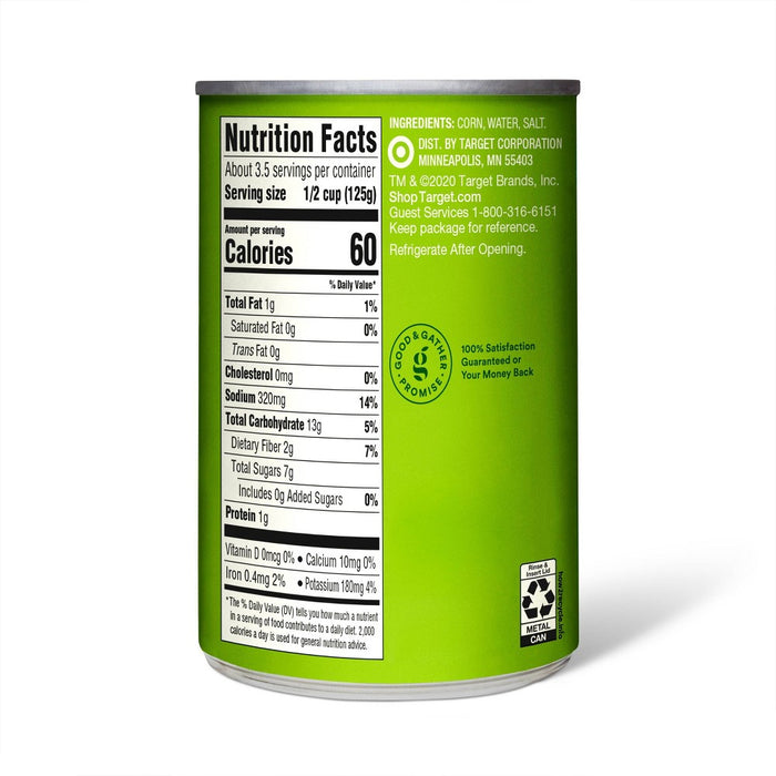 Golden Sweet Whole Kernel Corn - 15.25oz - Good & Gather