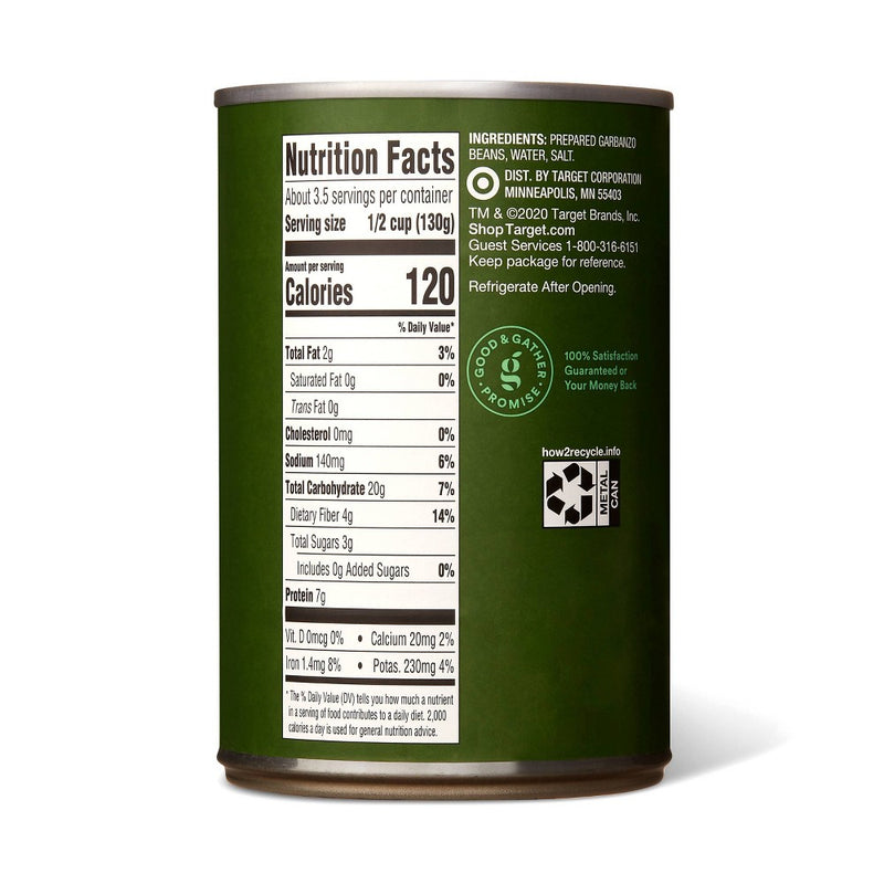 Chickpeas Garbanzo Beans - 15.5oz - Good & Gather