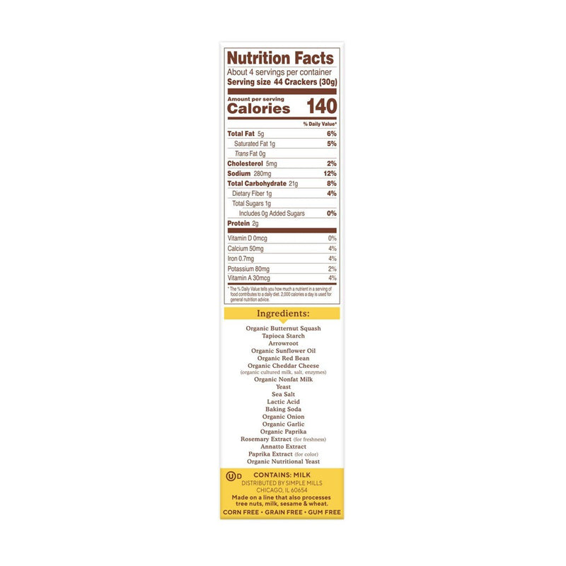 Simple Mills Cheddar Pop Mmms - 4oz
