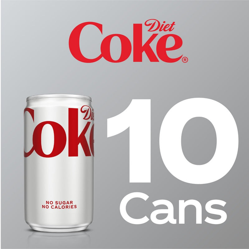 Diet Coke Soda - 10pk/7.5 fl oz Mini-Cans