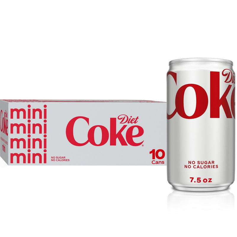 Diet Coke Soda - 10pk/7.5 fl oz Mini-Cans