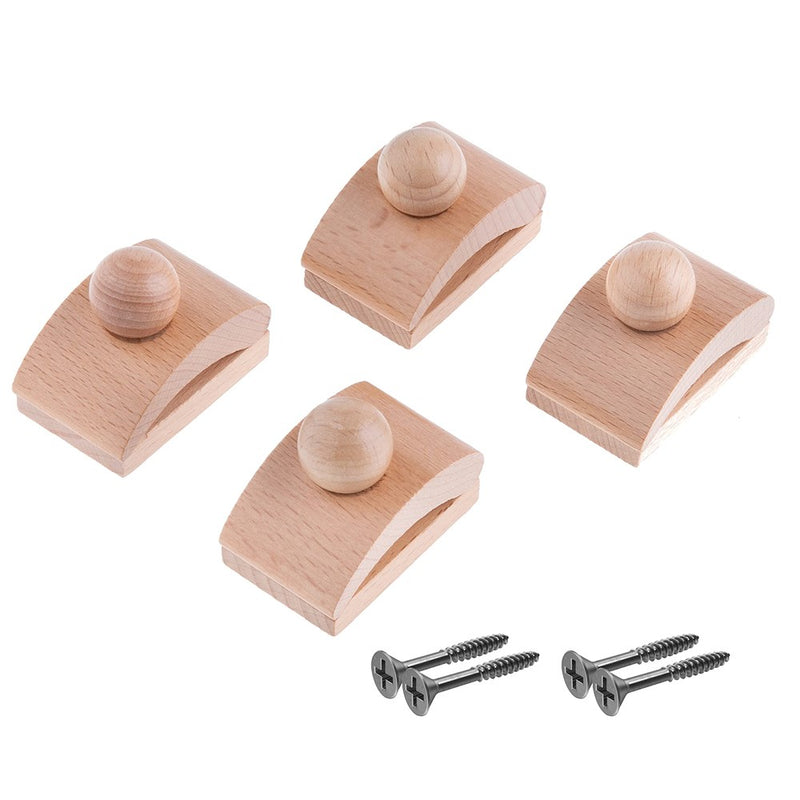 Classy Clamps Wooden Quilt Wall Hangers – 4 Small Clips (Light) And Screws For Wall Hangings - Tapestry Hangers / Quilt Hangers For Wall Hangings - Quilt Clips / Wall Clips For Hanging / Quilt Racks