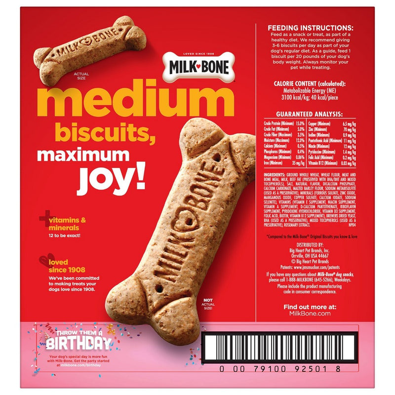 Milk-Bone Biscuits Flavored Medium Dog Treats - 10lbs
