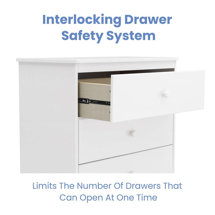 Delta Children Skylar 3 Drawer Dresser with Changing Top and Interlocking Drawers - Bianca White (LOCAL PICKUP ONLY)