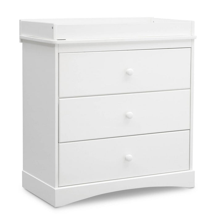 Delta Children Skylar 3 Drawer Dresser with Changing Top and Interlocking Drawers - Bianca White (LOCAL PICKUP ONLY)