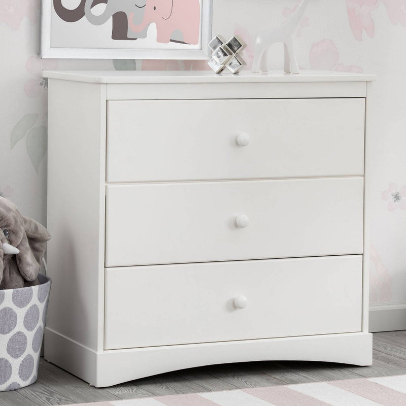 Delta Children Skylar 3 Drawer Dresser with Changing Top and Interlocking Drawers - Bianca White (LOCAL PICKUP ONLY)