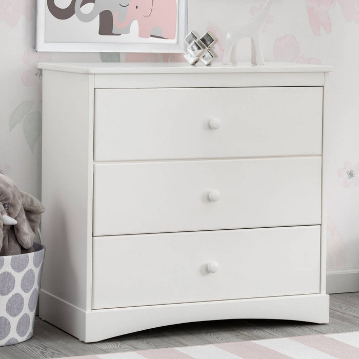 Delta Children Skylar 3 Drawer Dresser with Changing Top and Interlocking Drawers - Bianca White (LOCAL PICKUP ONLY)