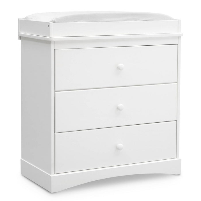 Delta Children Skylar 3 Drawer Dresser with Changing Top and Interlocking Drawers - Bianca White (LOCAL PICKUP ONLY)