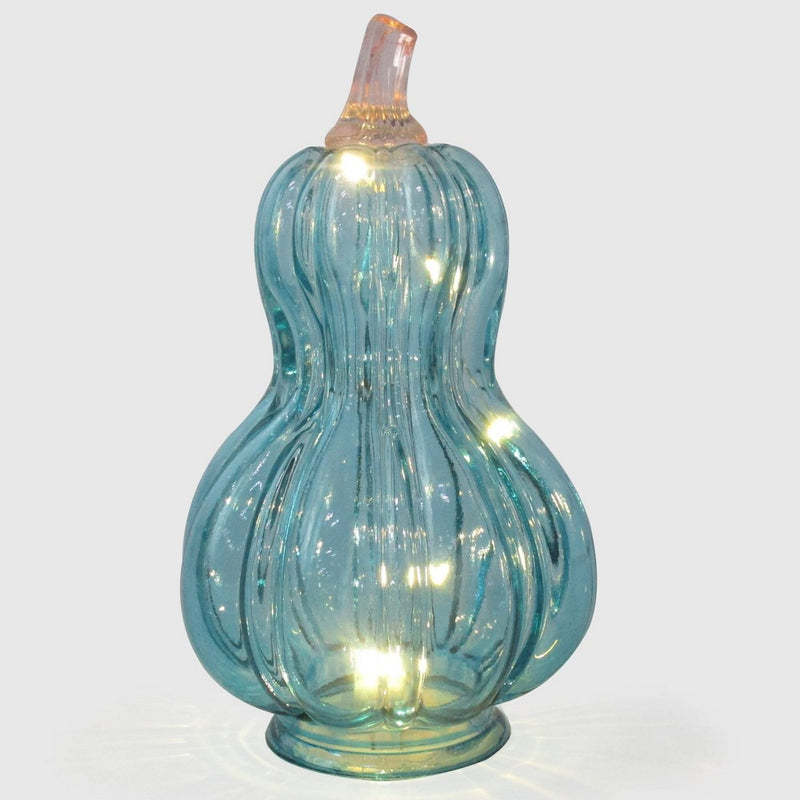 LED Glass Pumpkin Blue - Bullseye's Playground
