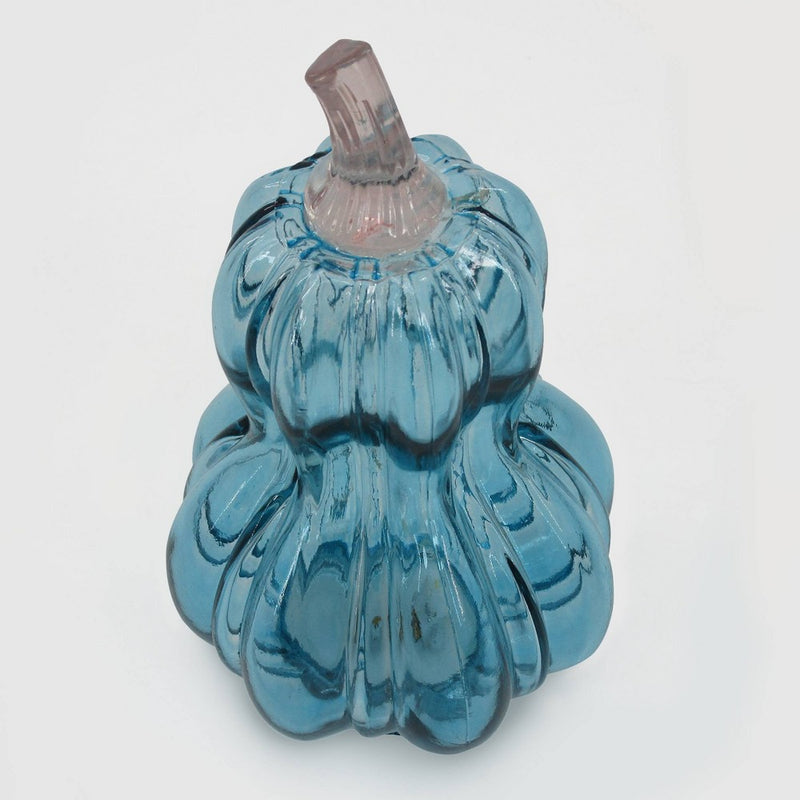 LED Glass Pumpkin Blue - Bullseye's Playground