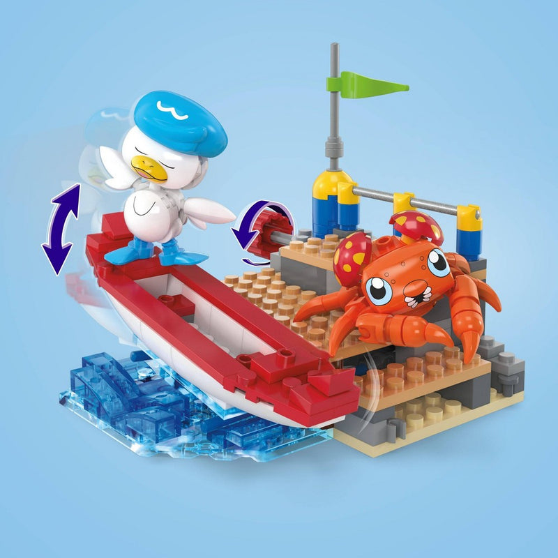 MEGA Pokemon Quaxly and Paras Building Toy Kit with 2 Action Figures - 188pcs
