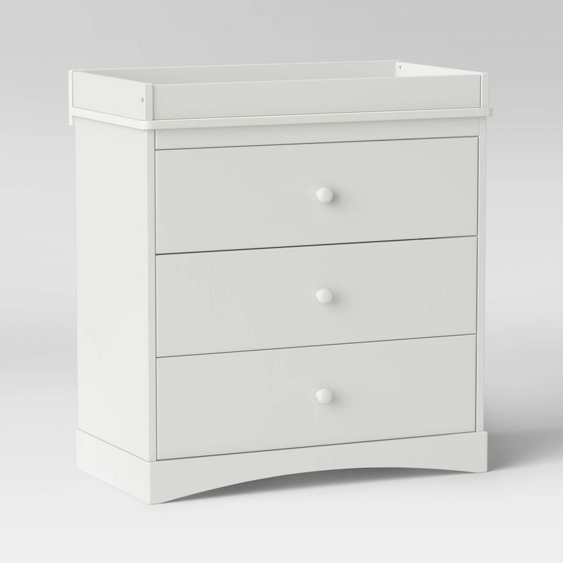 Delta Children Skylar 3-Drawer Dresser with Changing Top - Bianca White (LOCAL PICKUP ONLY)