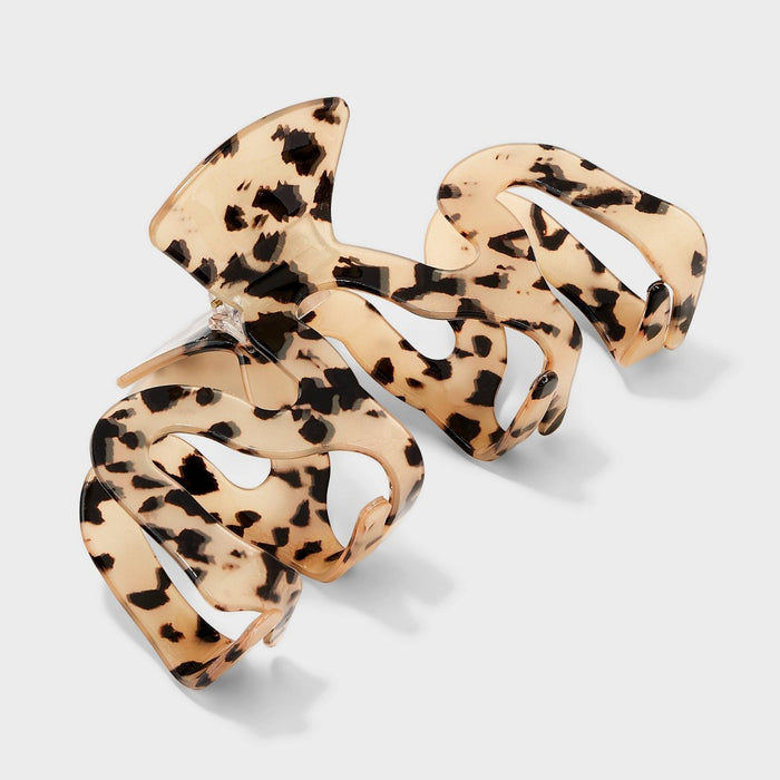 Jumbo Squiggle Claw Hair Clip - Universal Thread Brown/Black