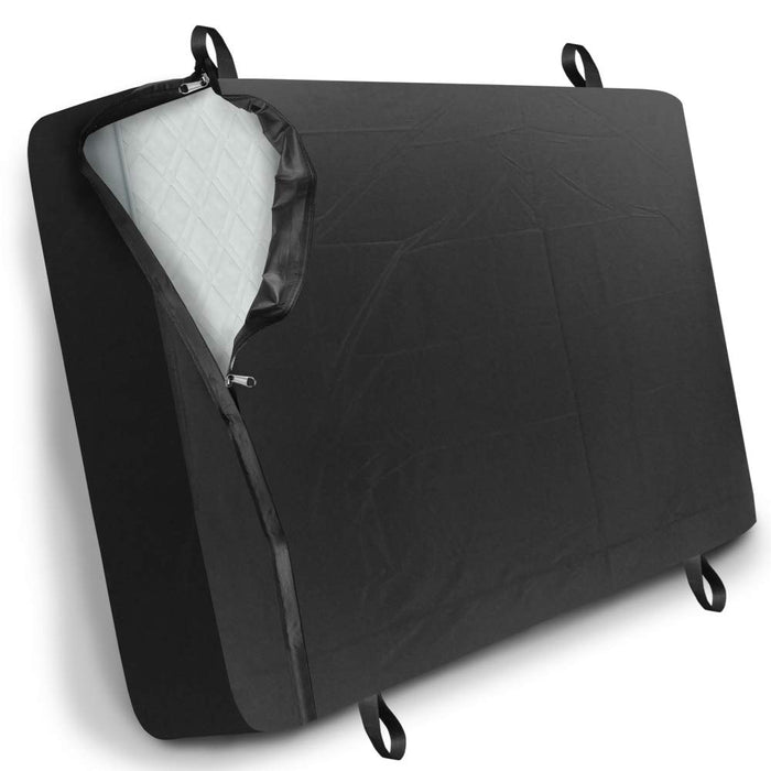 Bed Stars - Polyester Thick Fabric - King Size - Mattress Bag With 4 Handles For Moving And Storage - Reusable Cover With Strong Zipper Closure – Extra Thick Mattress Protection - Black