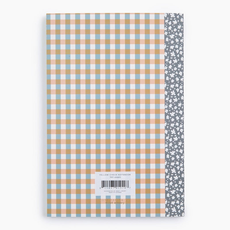 West Emory College Ruled Composition Notebook Yellow Check