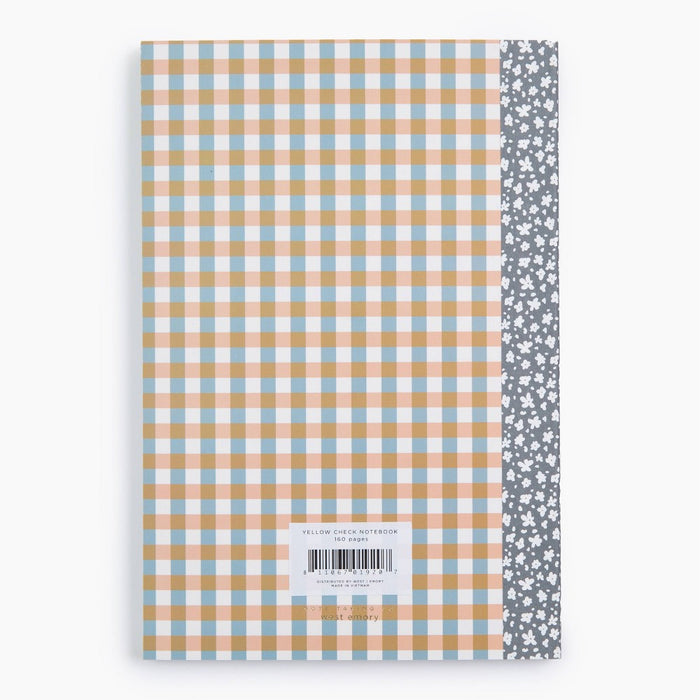 West Emory College Ruled Composition Notebook Yellow Check
