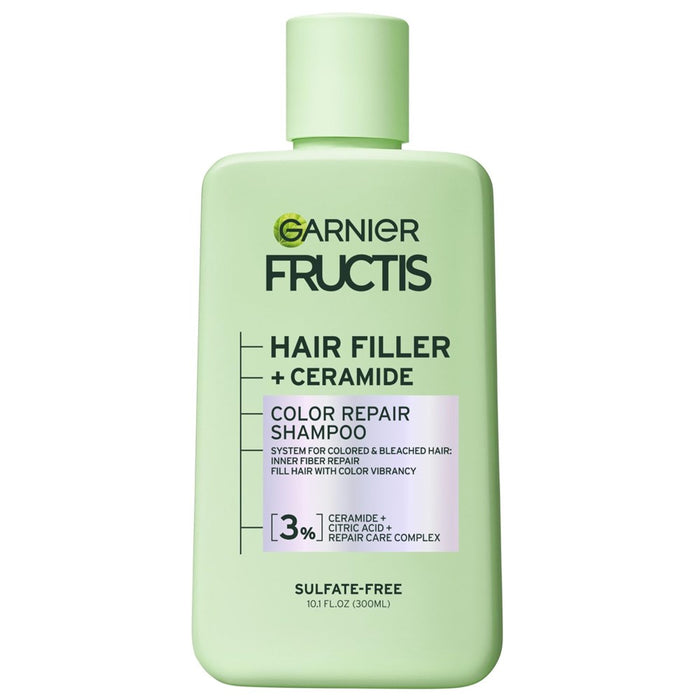 3 PACK!!! Garnier Fructis Hair Filler Color Repair Shampoo With Ceramide, 10.1 Fl Oz