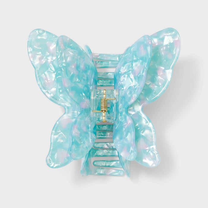 Jumbo Marble Butterfly Claw Hair Clip - Wild Fable Mint Green