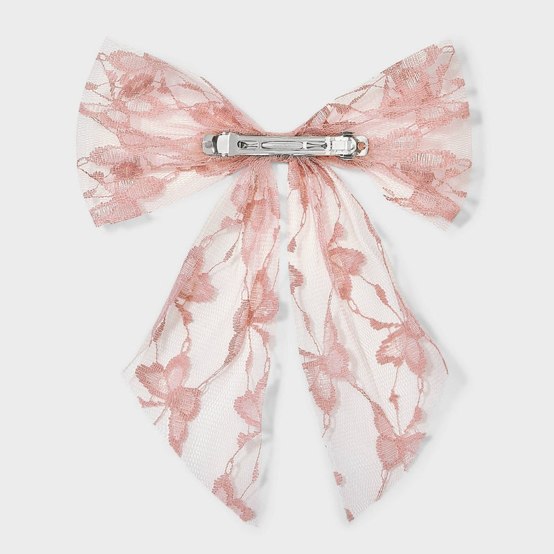 Lace Bow Hair Barrette - Wild Fable Pink