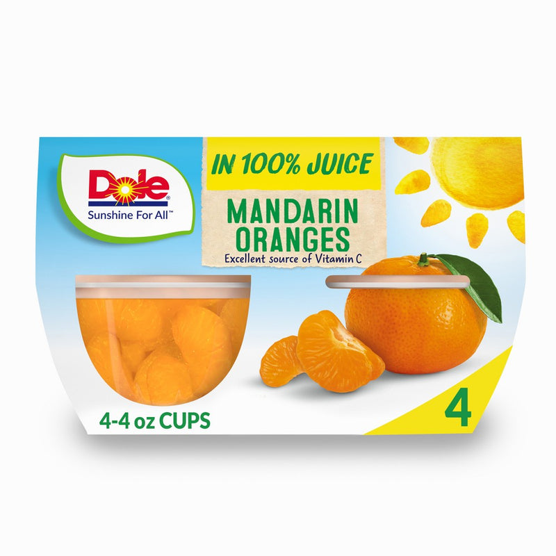 Dole Mandarins in 100% Juice - 16oz/4ct