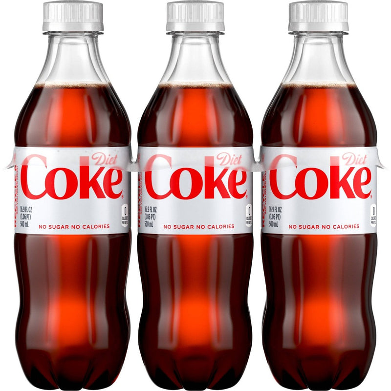 Diet Coke Soda - 6pk/16.9 fl oz Bottles