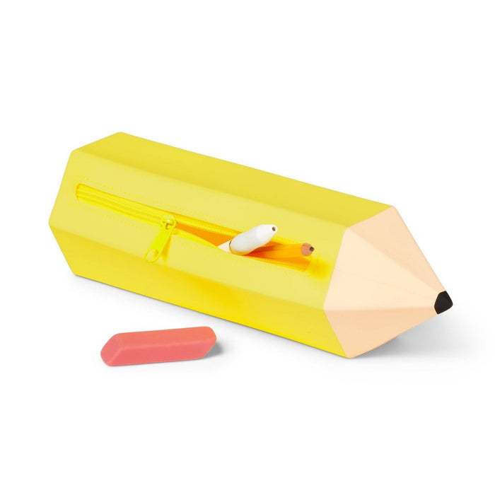 Pencil Shaped Pencil Pouch Yellow - up&up