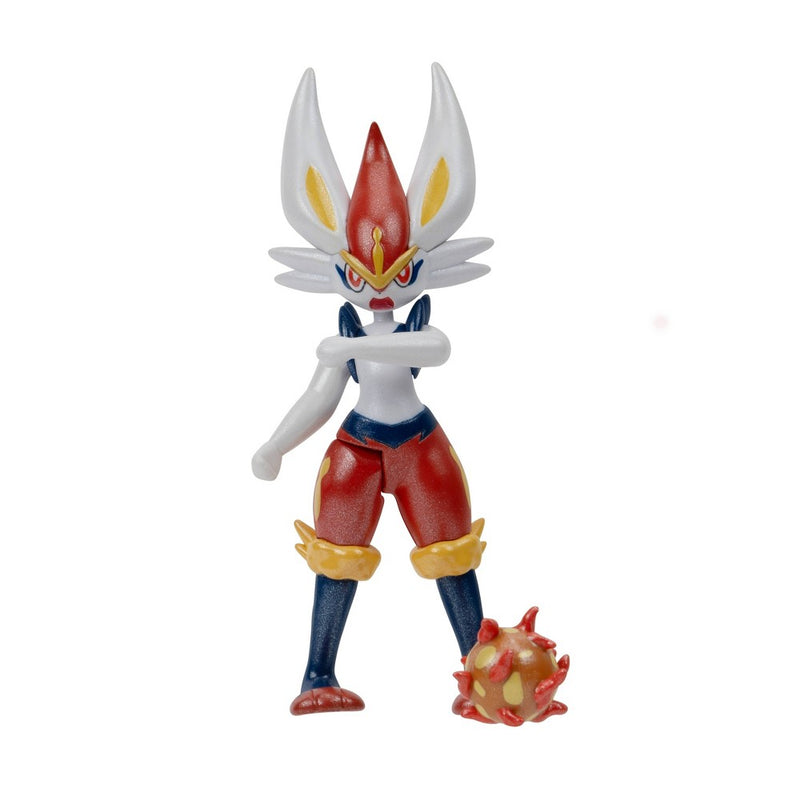 Pokemon Scorbunny, Raboot, and Cinderace Select Evolution Action Figure Set
