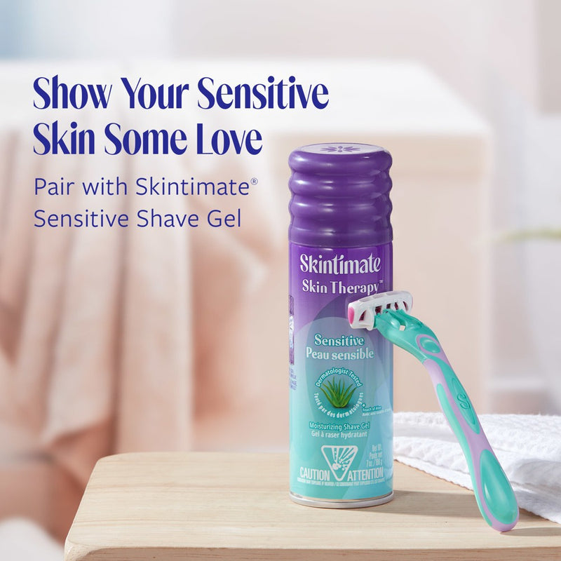 Schick Skintimate Sensitive Skin Women's Disposable Razors - 4ct