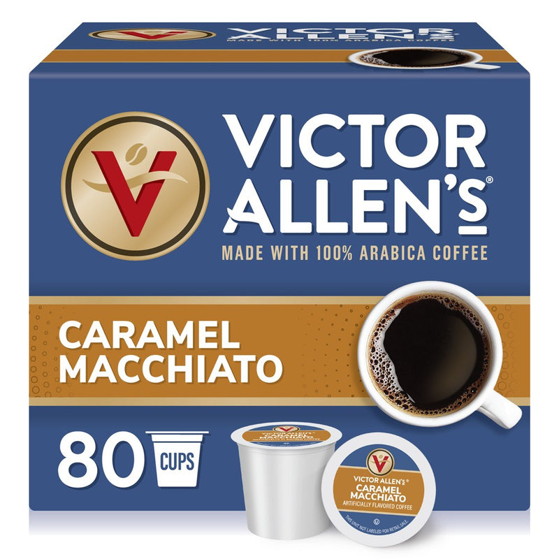 Victor Allen's Coffee Caramel Macchiato Single Serve Coffee Pods, 80 Ct
