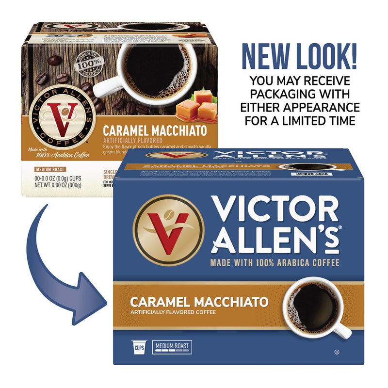 Victor Allen's Coffee Caramel Macchiato Single Serve Coffee Pods, 80 Ct