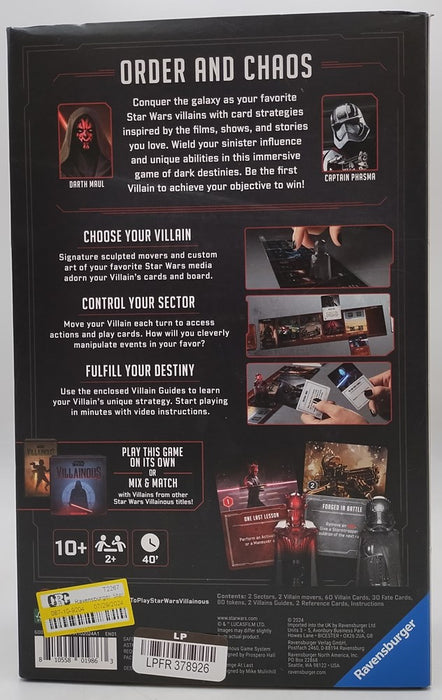 Ravensburger Star Wars Villainous: Revenge at Last Board Game *SEE DETAILS*