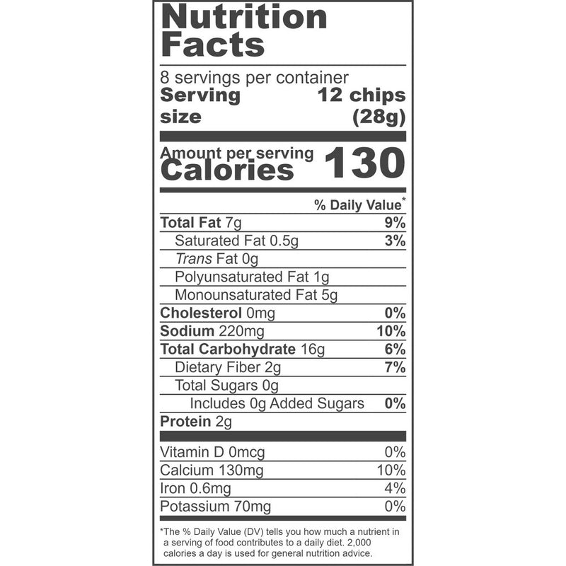 Late July Snacks Garden Ranch Tortilla Chips - Case of 12/7.8 oz