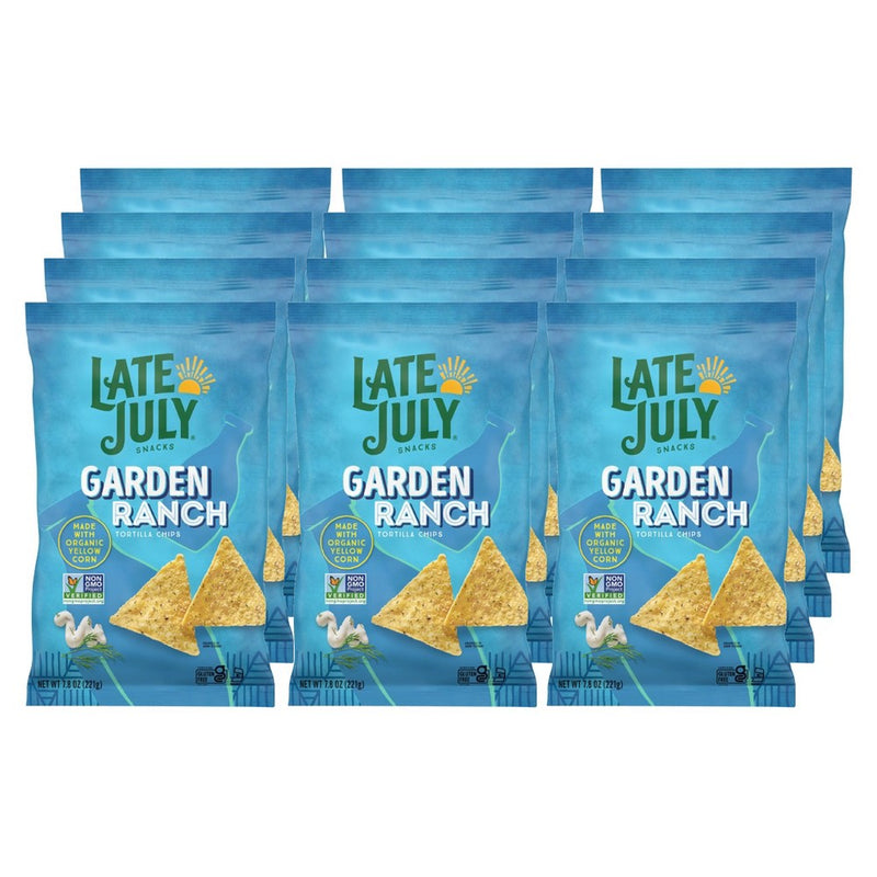 Late July Snacks Garden Ranch Tortilla Chips -.8 oz