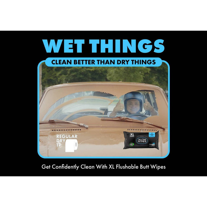 Dude Wipes Fragrance Free Flushable Wipes - 8pk/48ct