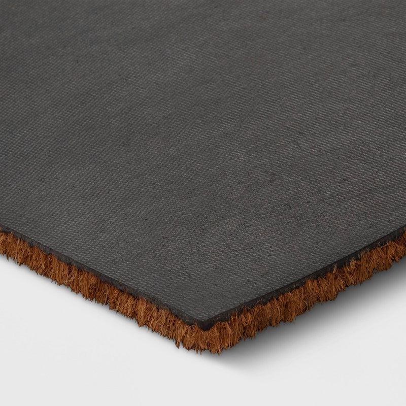 1'6"x2'6" 'Welcome' Coir Doormat Multi/Natural - Threshold