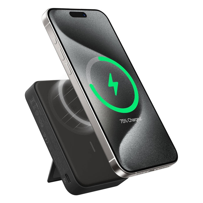 Anker MagGo 10000mAh Black Power Bank with LED Screen