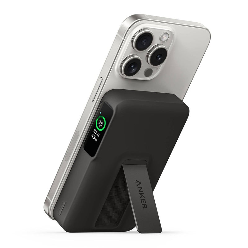 Anker MagGo 10000mAh Black Power Bank with LED Screen