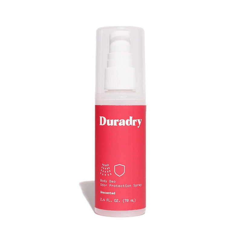 Duradry Body Deodorant Spray - Aluminum Free, Prevent Body Odor Naturally - Unscented