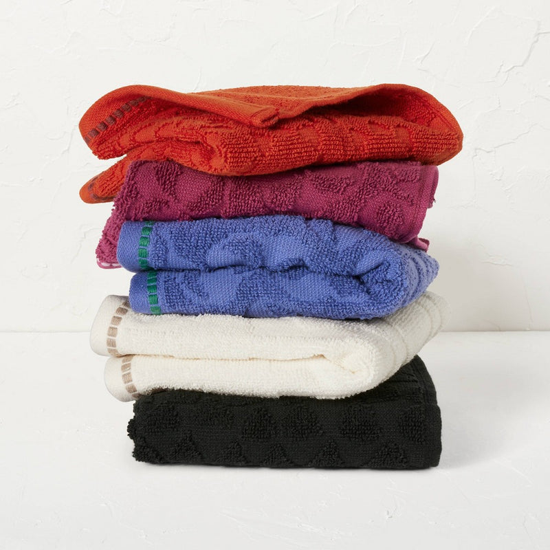 5pc Assorted Washcloth Set - Opalhouse Designed with Jungalow: Cotton Terry, Midweight, OEKO-TEX Certified