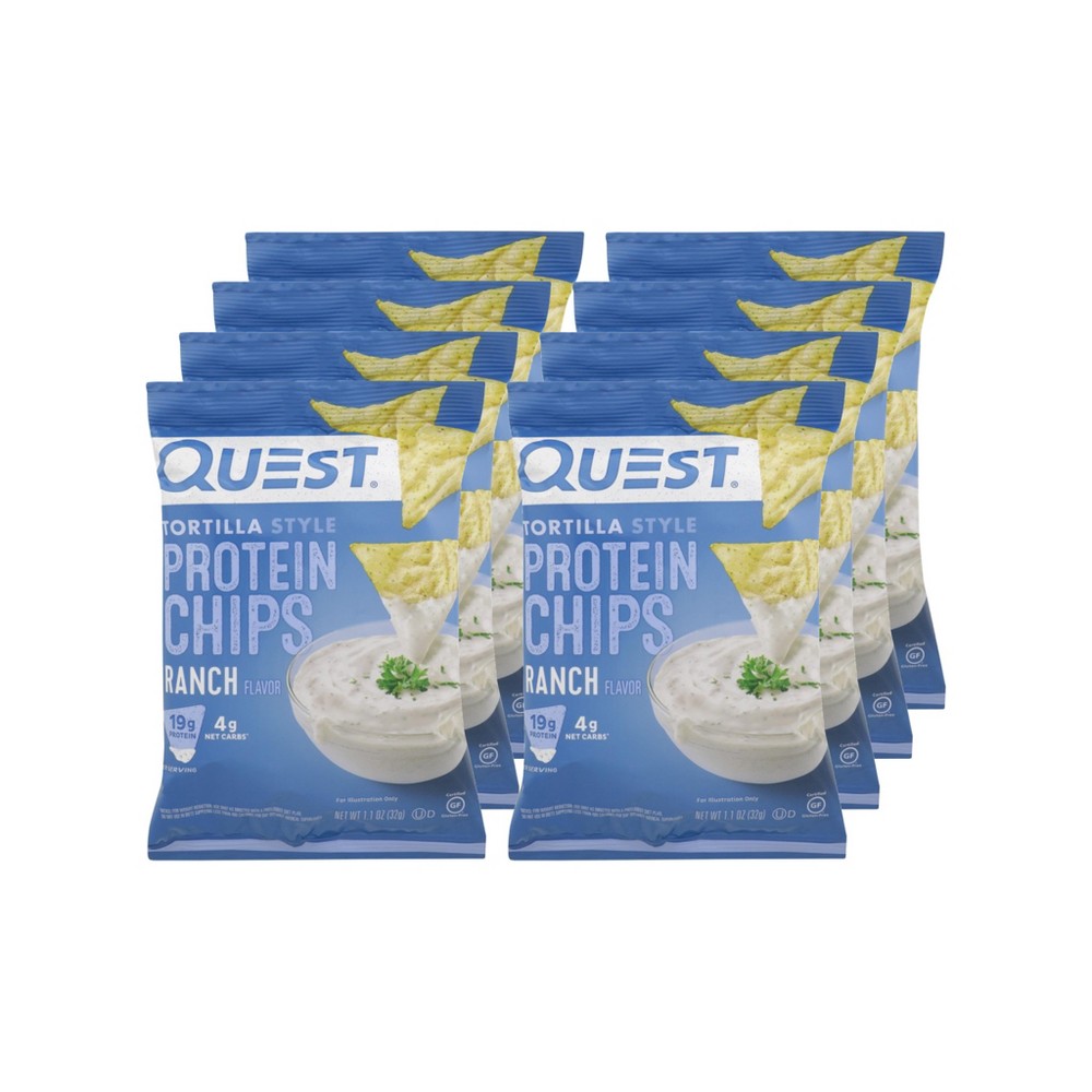 Quest Ranch Tortilla Style Protein Chips - Case of 8/1.1 oz — Total ...