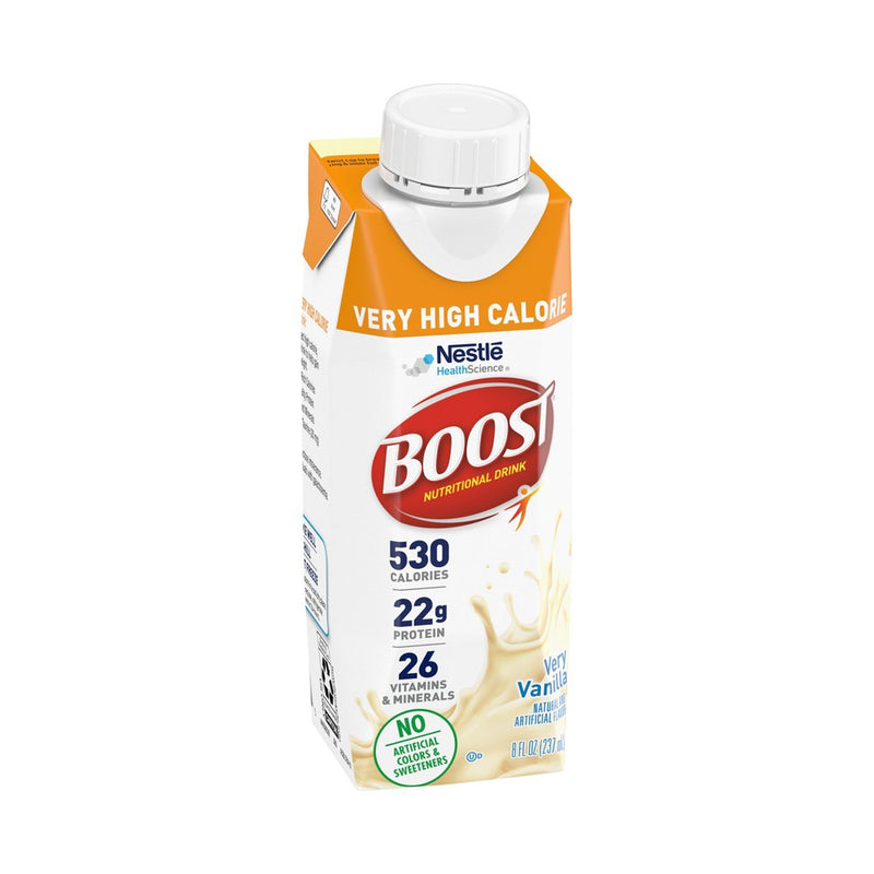 Nestle Boost Very High Calorie Complete Nutritional Drink Very Vanilla 8 oz Reclosable Carton 24 Ct (LOCAL PICKUP ONLY)