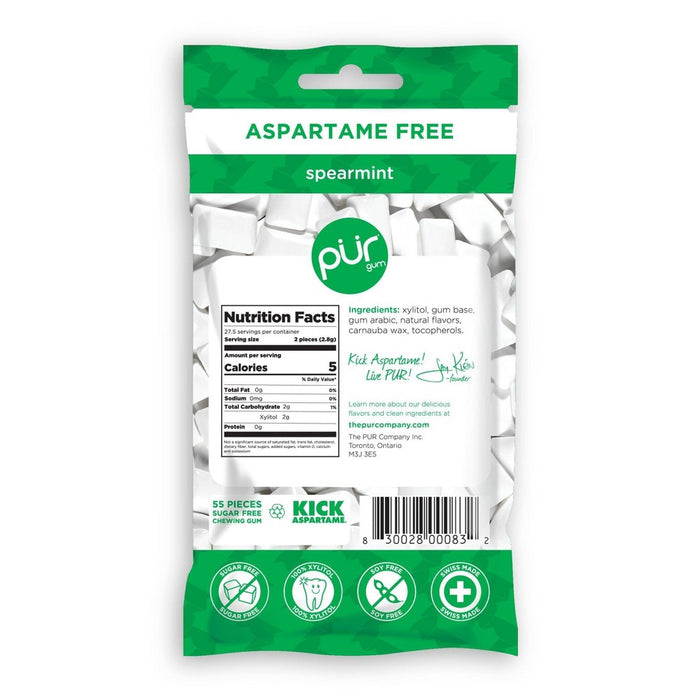 Pur Gum Spearmint Bag - 2.72oz