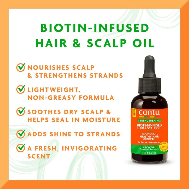 Cantu Biotin Infused Hair & Scalp Oil - 2 fl oz